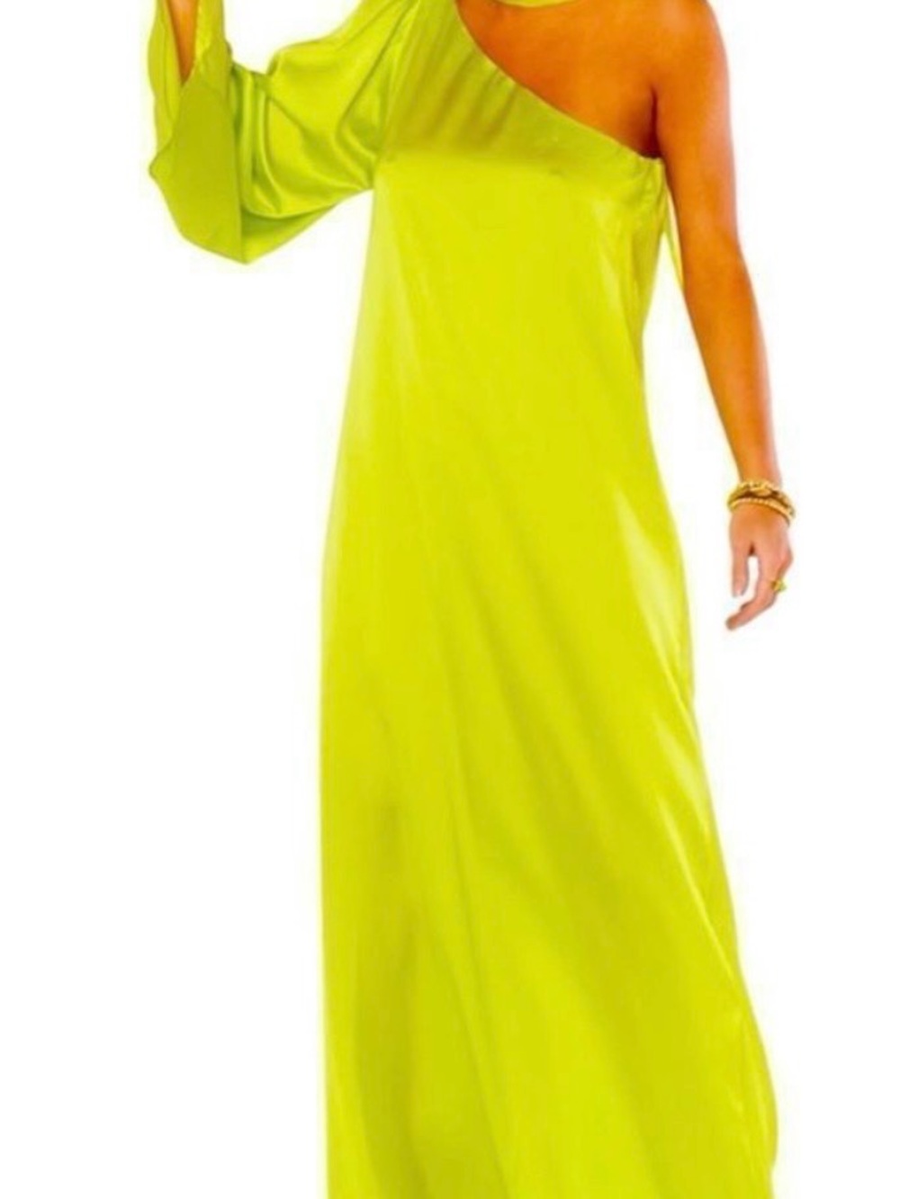 Show Me Your MuMu Neon Lime Maxi Dress